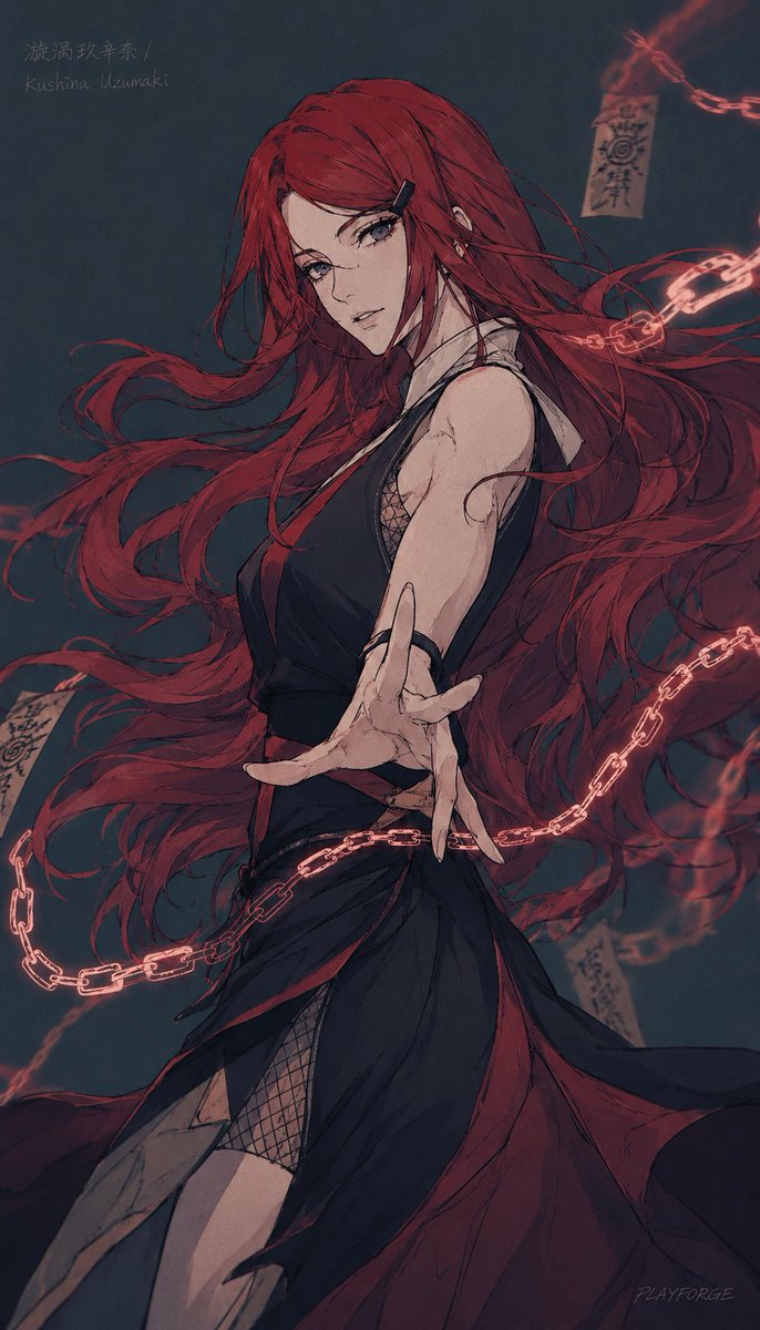 Character anime poster dark