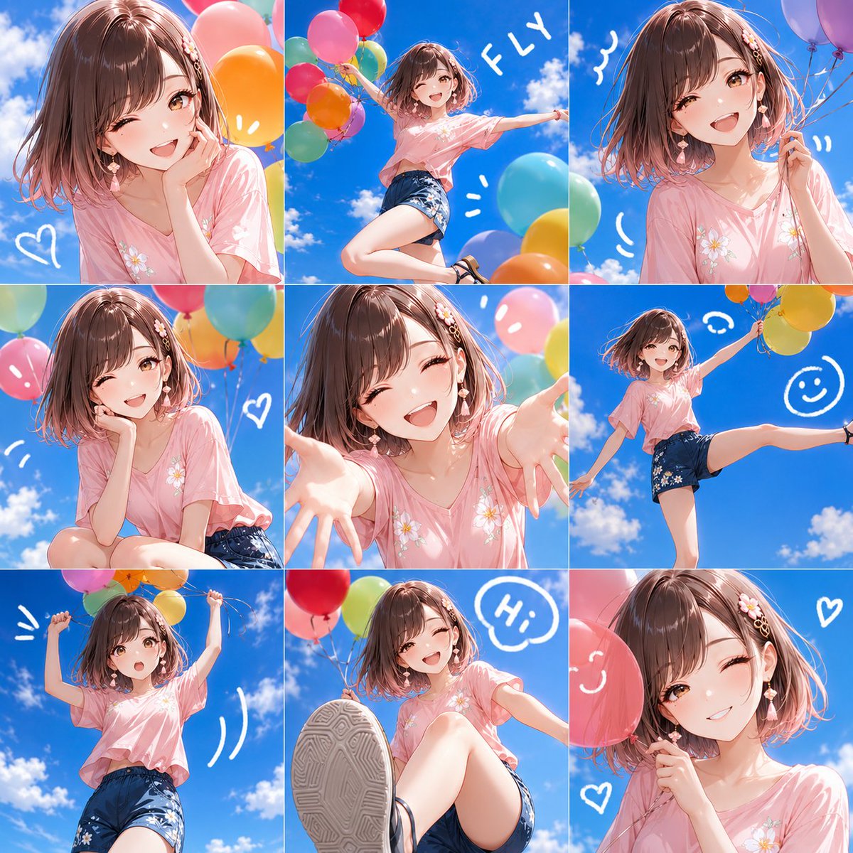 Character anime realistic outdoor