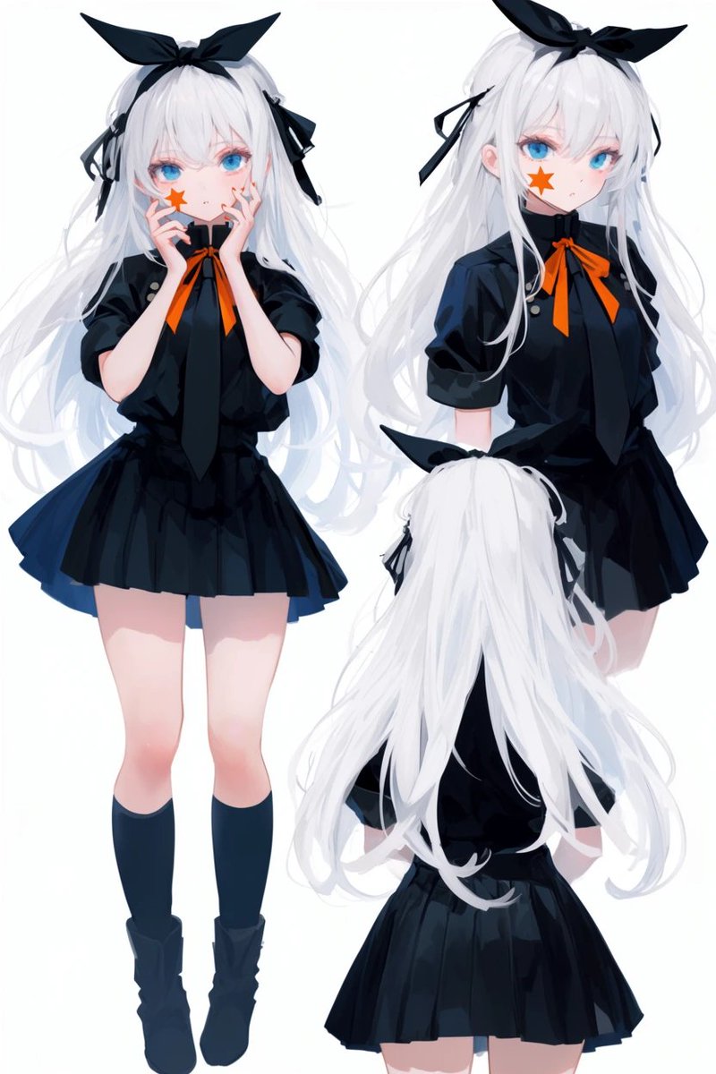 Girl anime illustration, snowy cold tone.