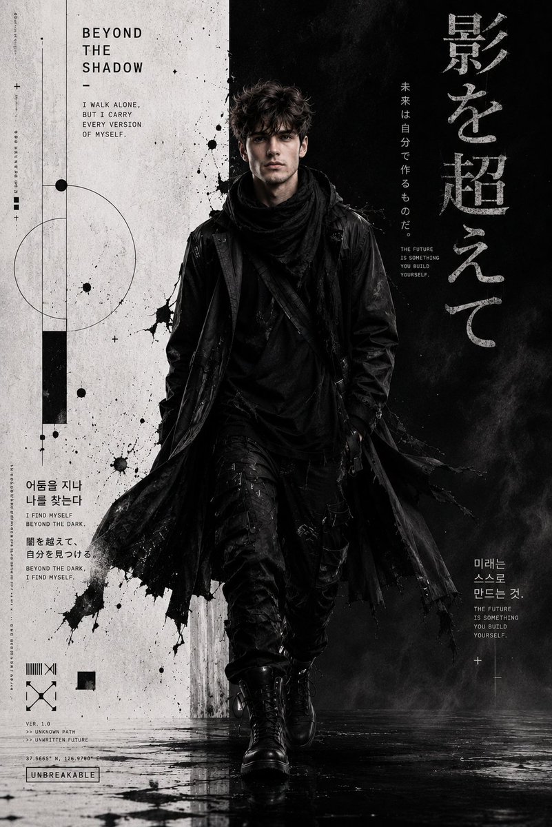 Male cinematic cyber cyberpunk future.