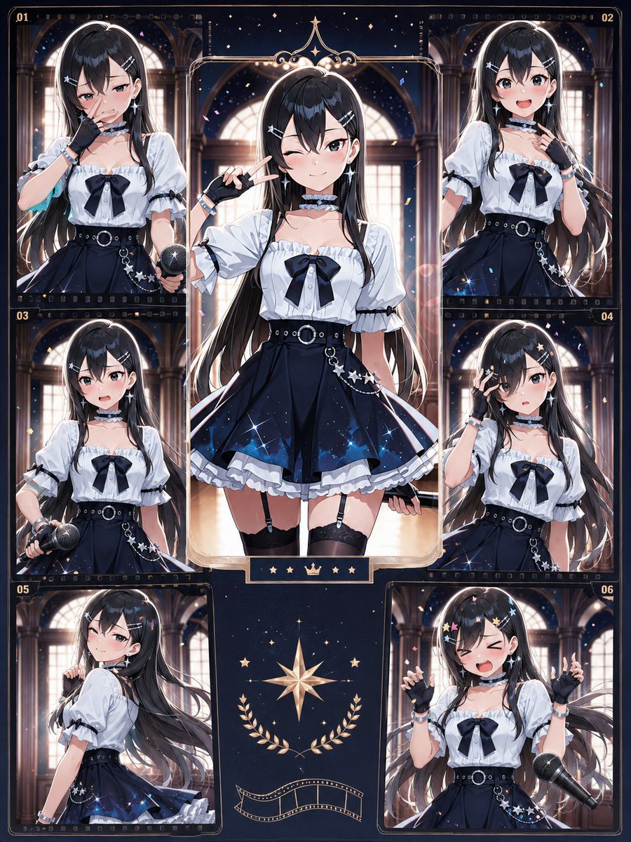Character anime film dark dreamy elegant