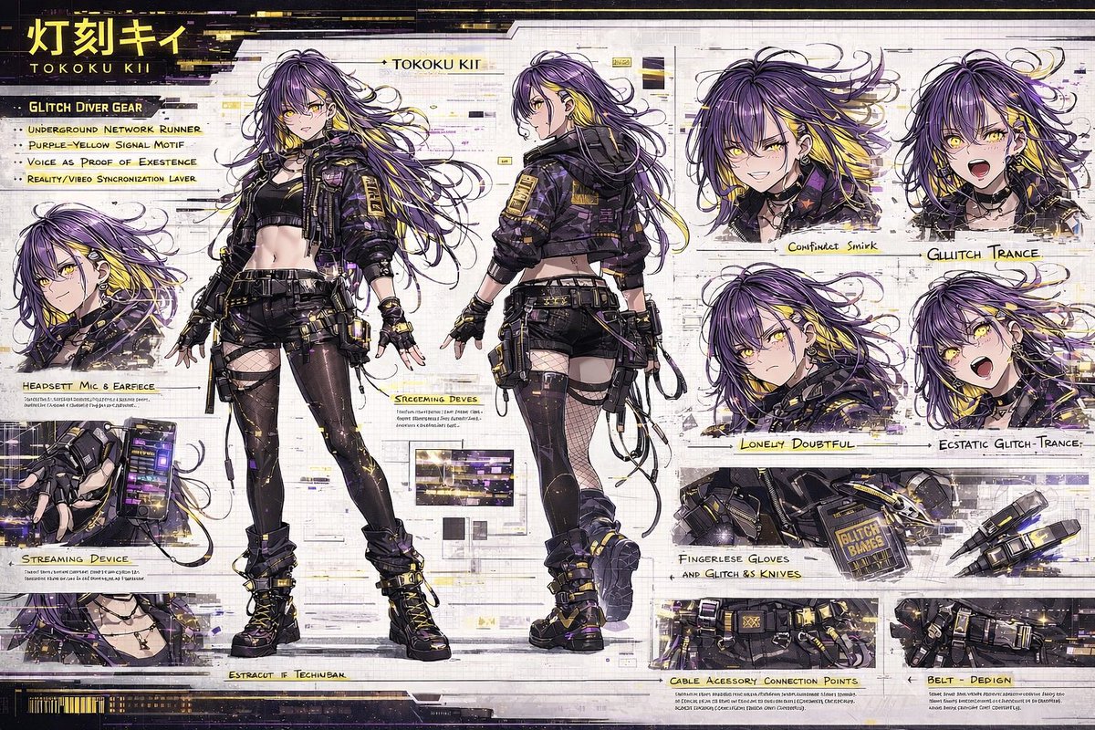 Character Anime Cyber Cyberpunk
