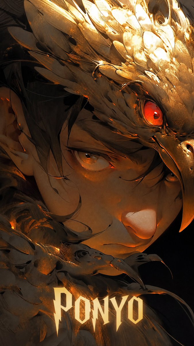 Portrait anime cinematic dark warm elegant
