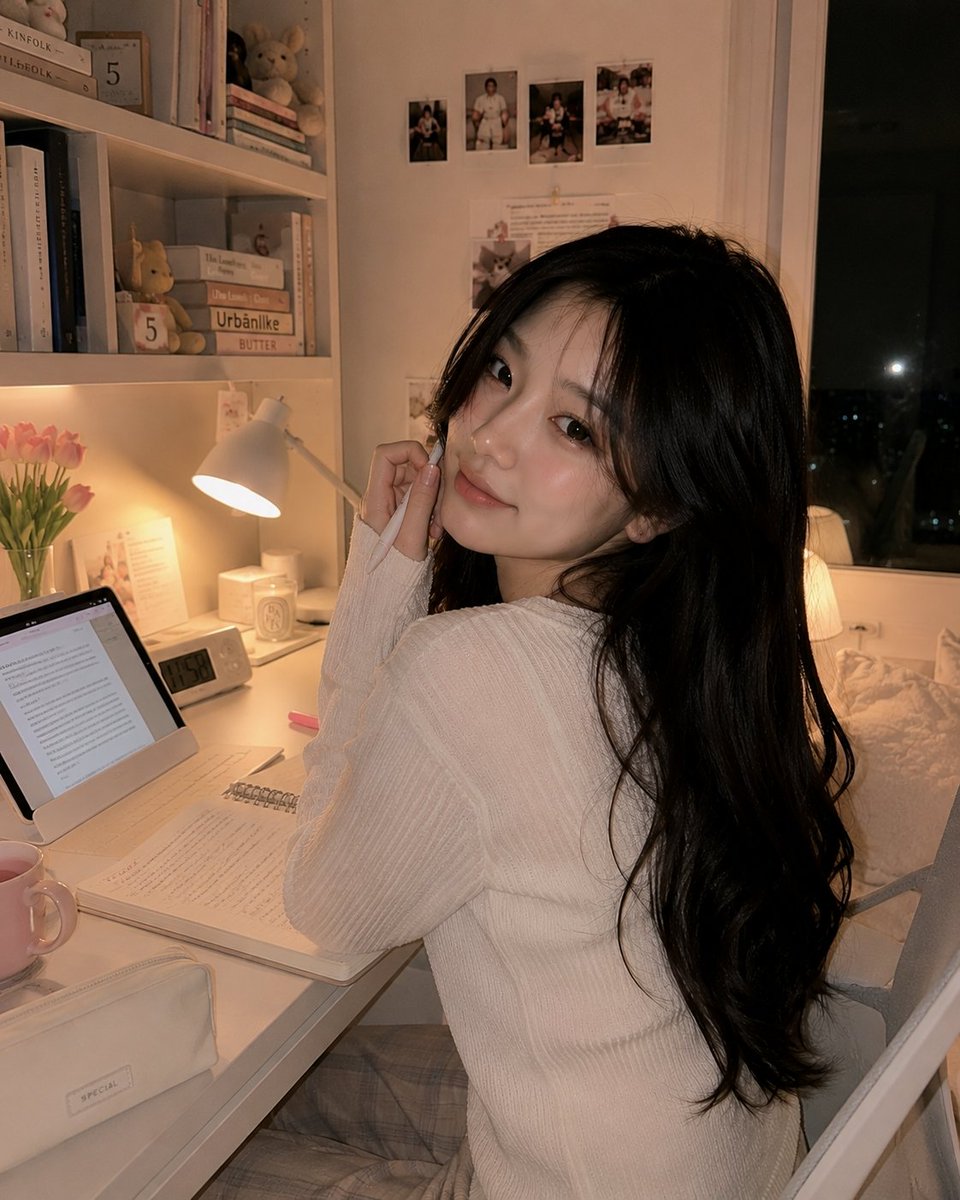 Portrait realistic night cute