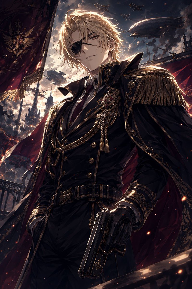 Male Anime Illustration Dark Dusk.