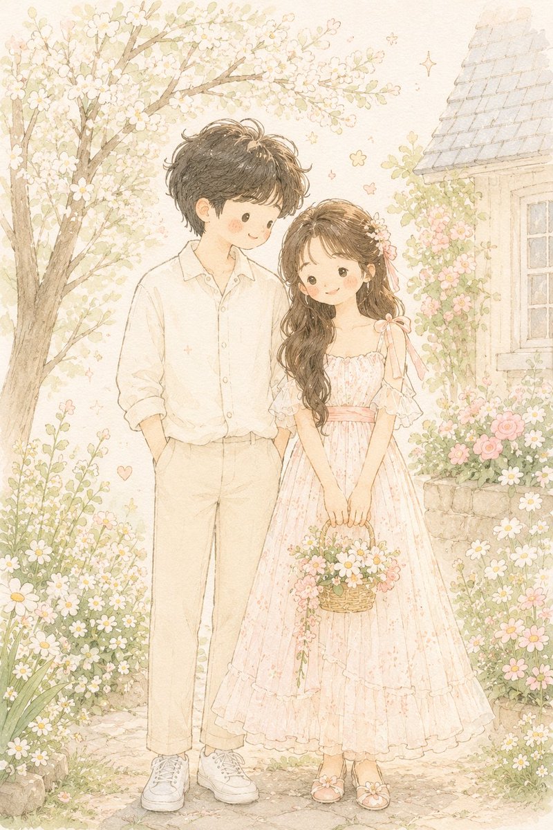 Hand-drawn cute character illustration.