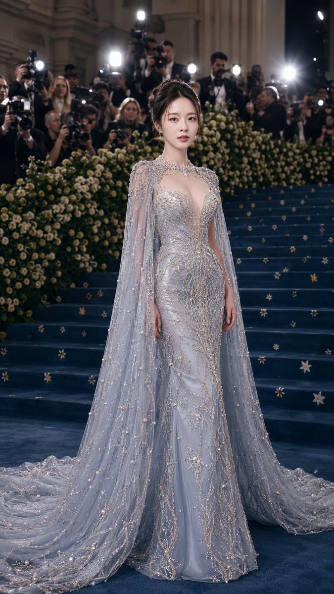 Character night scene elegant