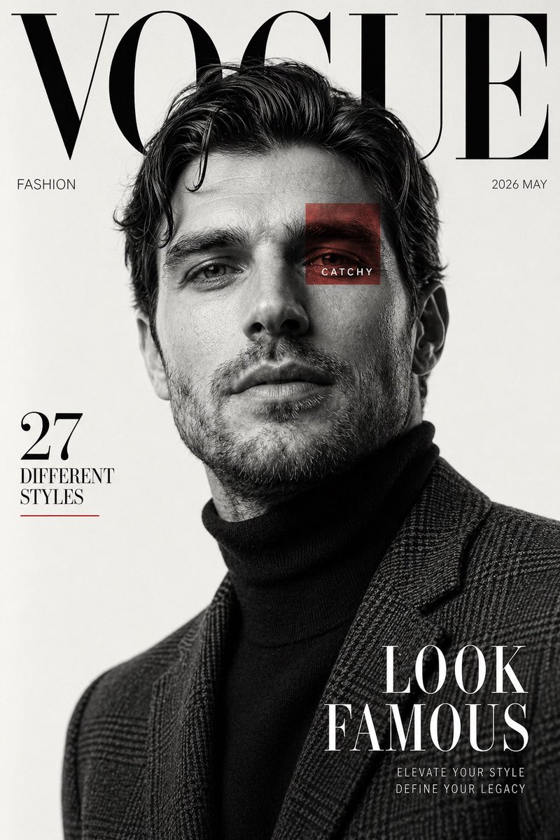 Portrait cover font elegant