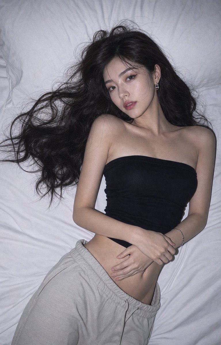 Portrait Logo bedroom night scene high-end