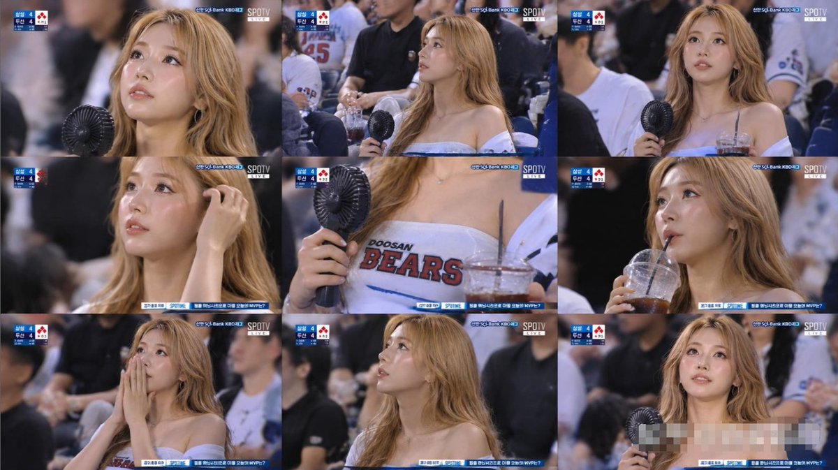KBO baseball fan TV broadcast storyboard script.