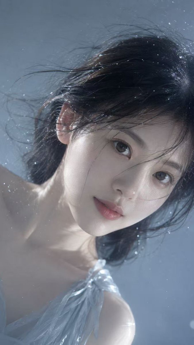 Portrait cinematic realistic dreamy cool-toned elegant