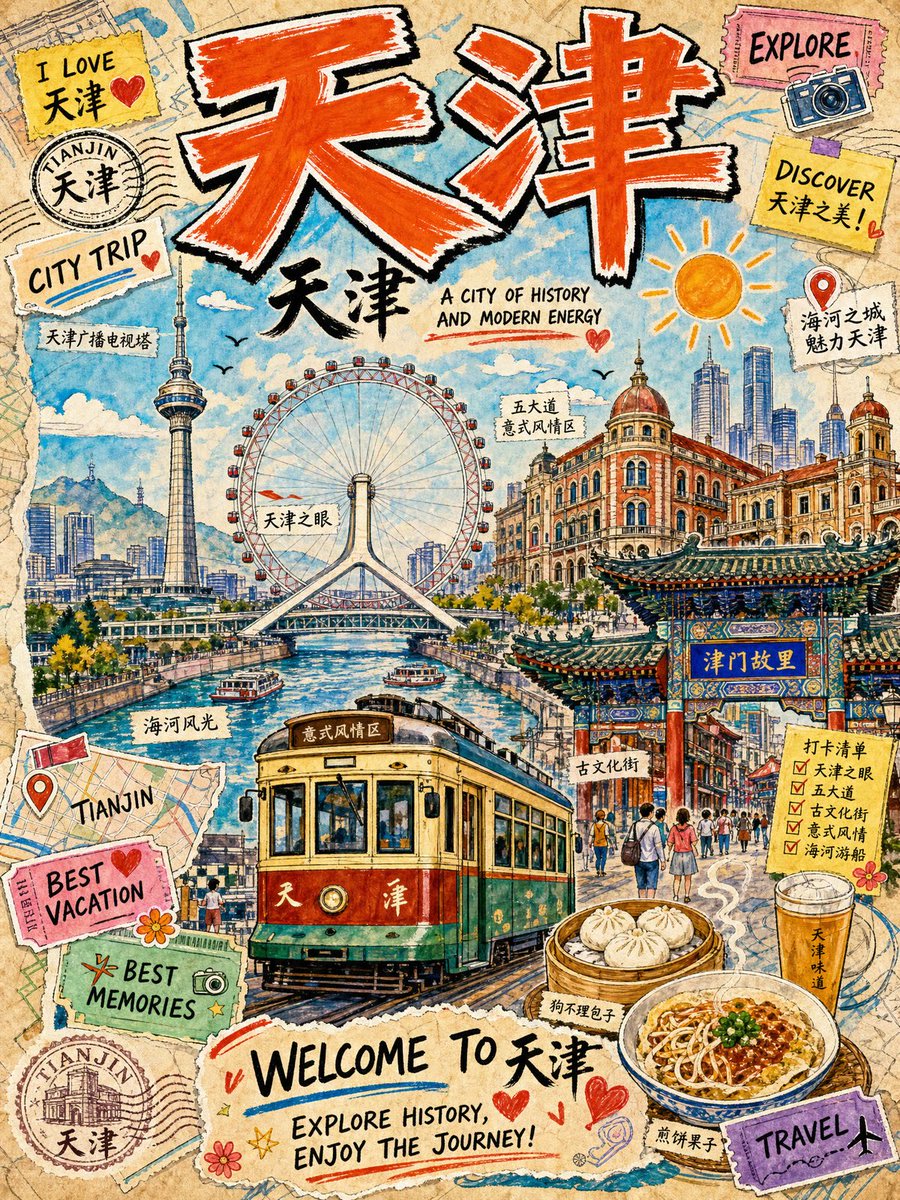 Dog Hand-drawn Poster City