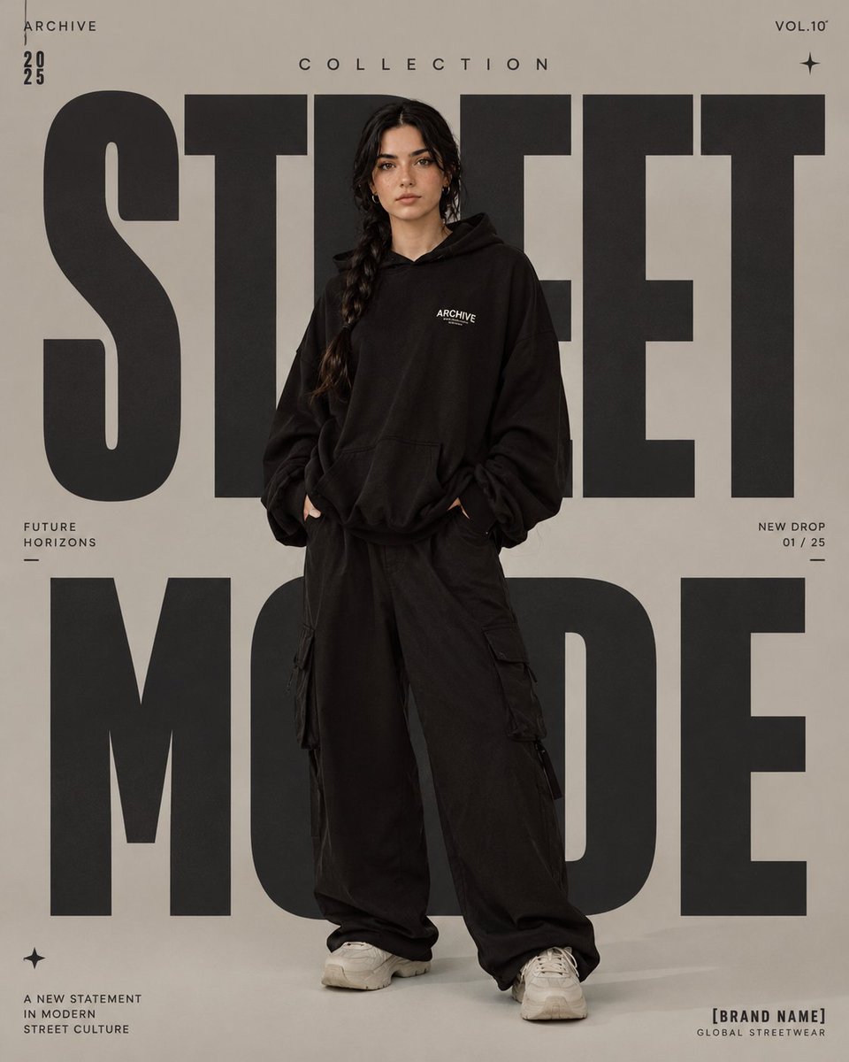 High-End Fashion Magazine Poster