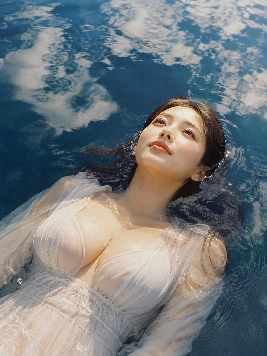 Female realistic snow dreamy