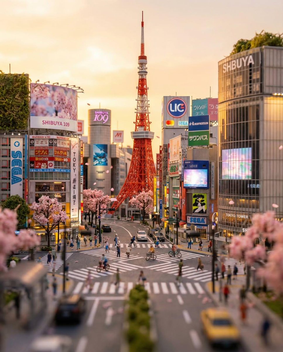 Tokyo tilt-shift miniature model