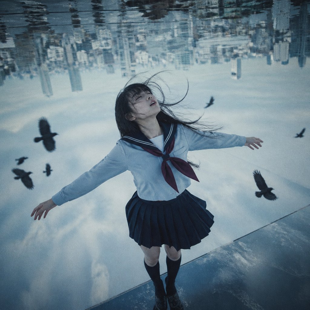 Character cinematic film urban dark atmosphere