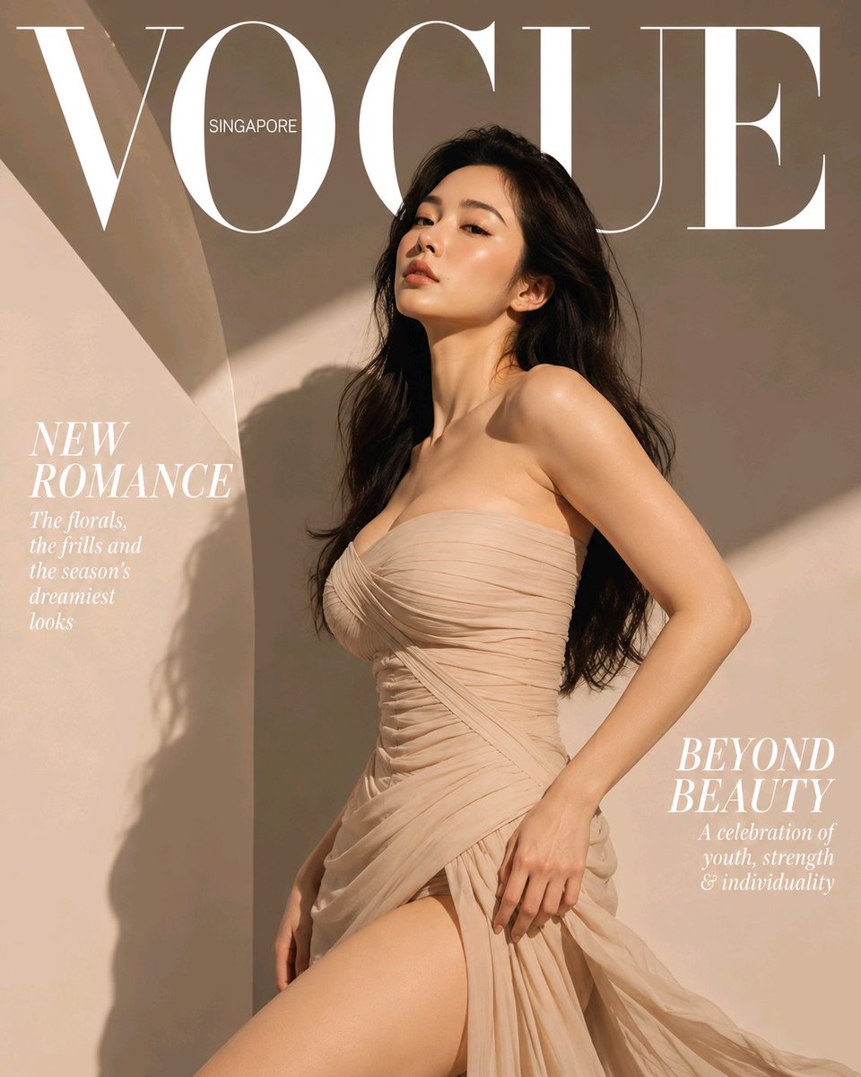 High-end fashion magazine cover