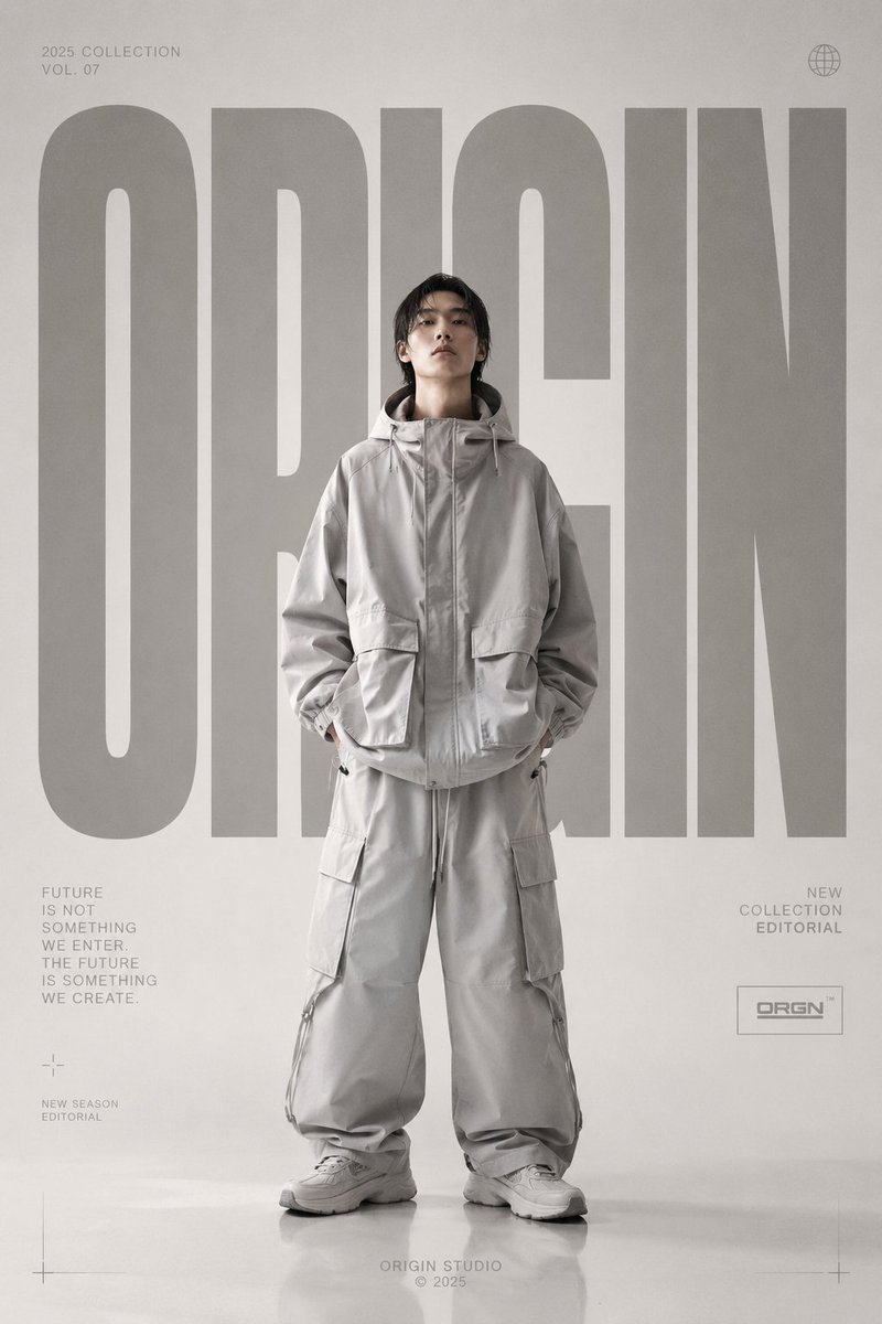 High-end fashion magazine poster