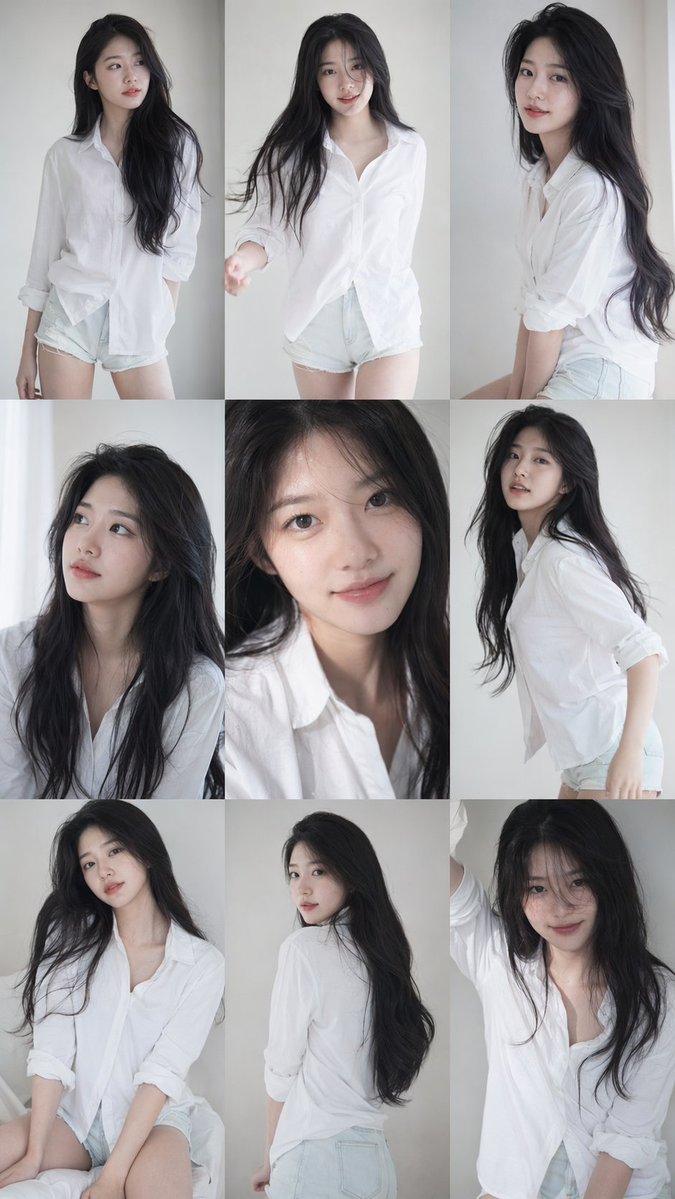 Portrait realistic film indoor dreamy