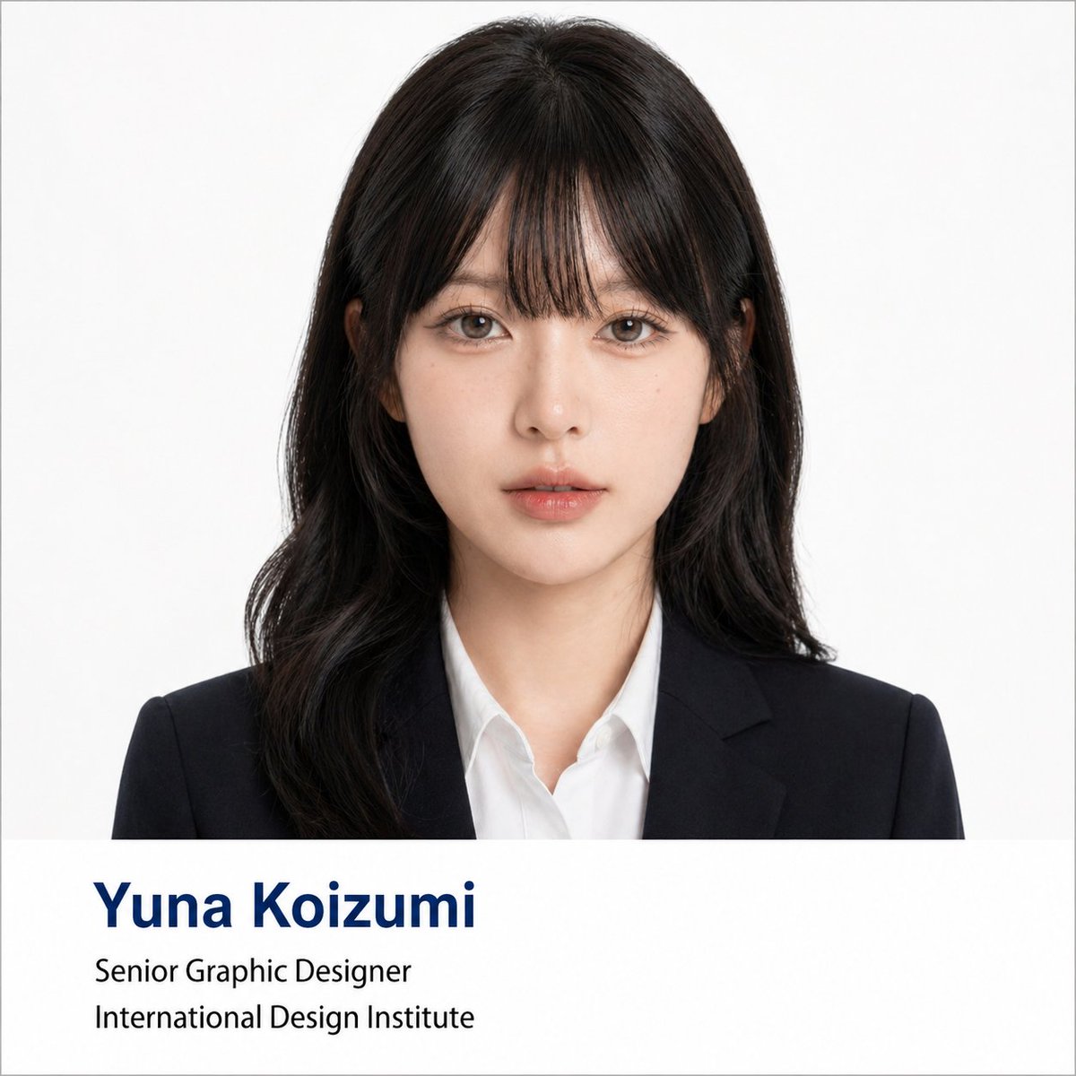Portrait poster realistic cool tone