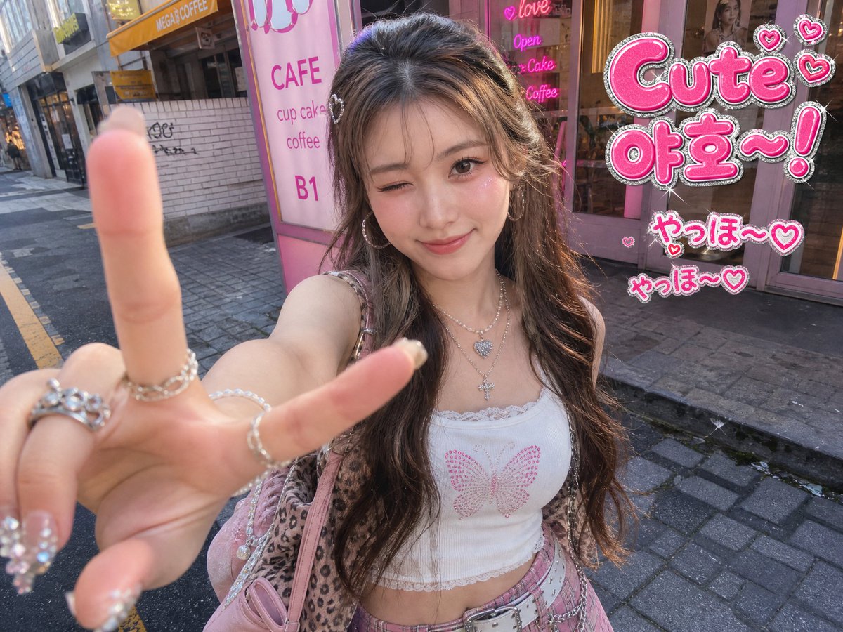 Girl realistic graffiti street city cute