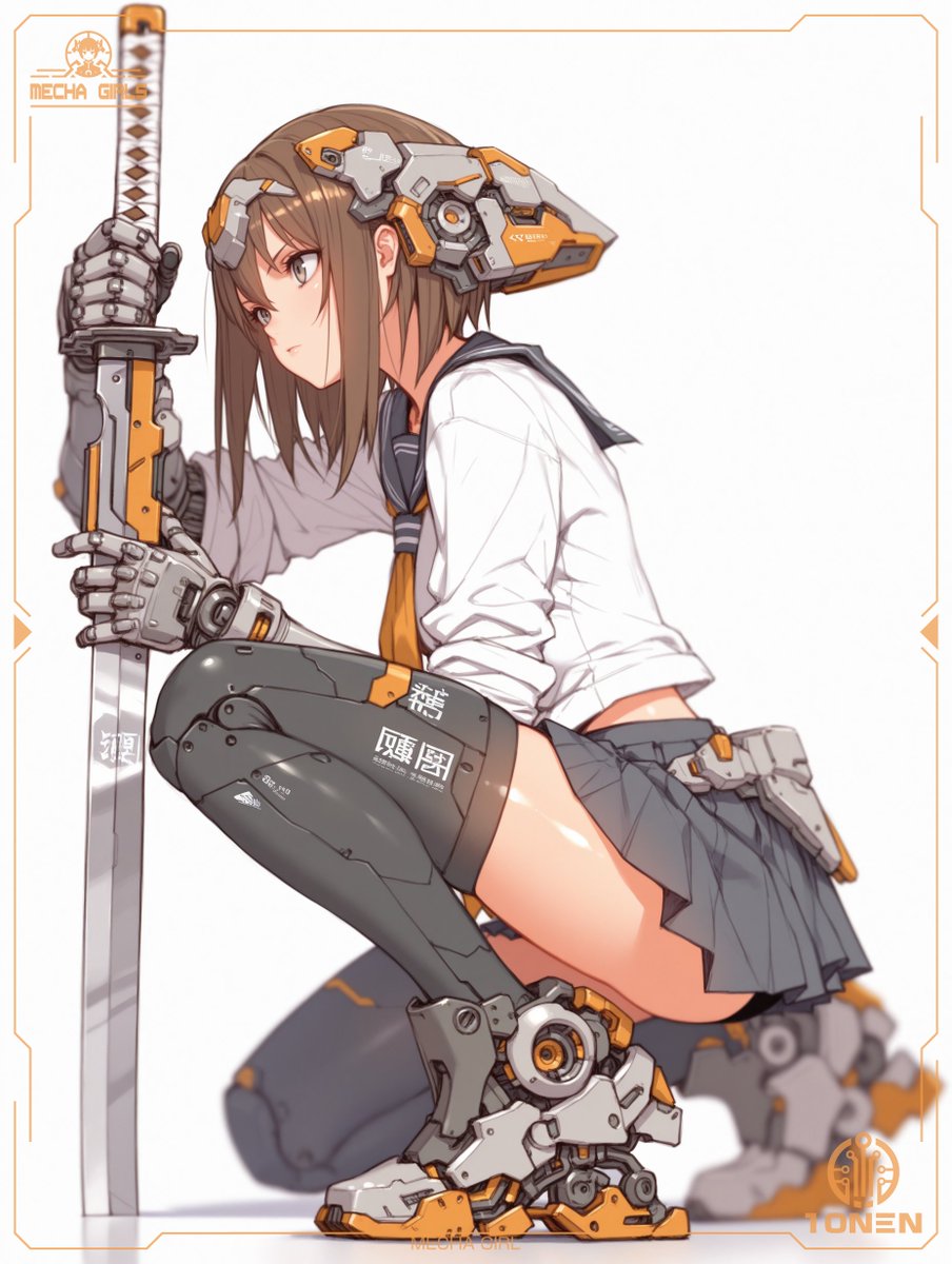 Girl anime illustration