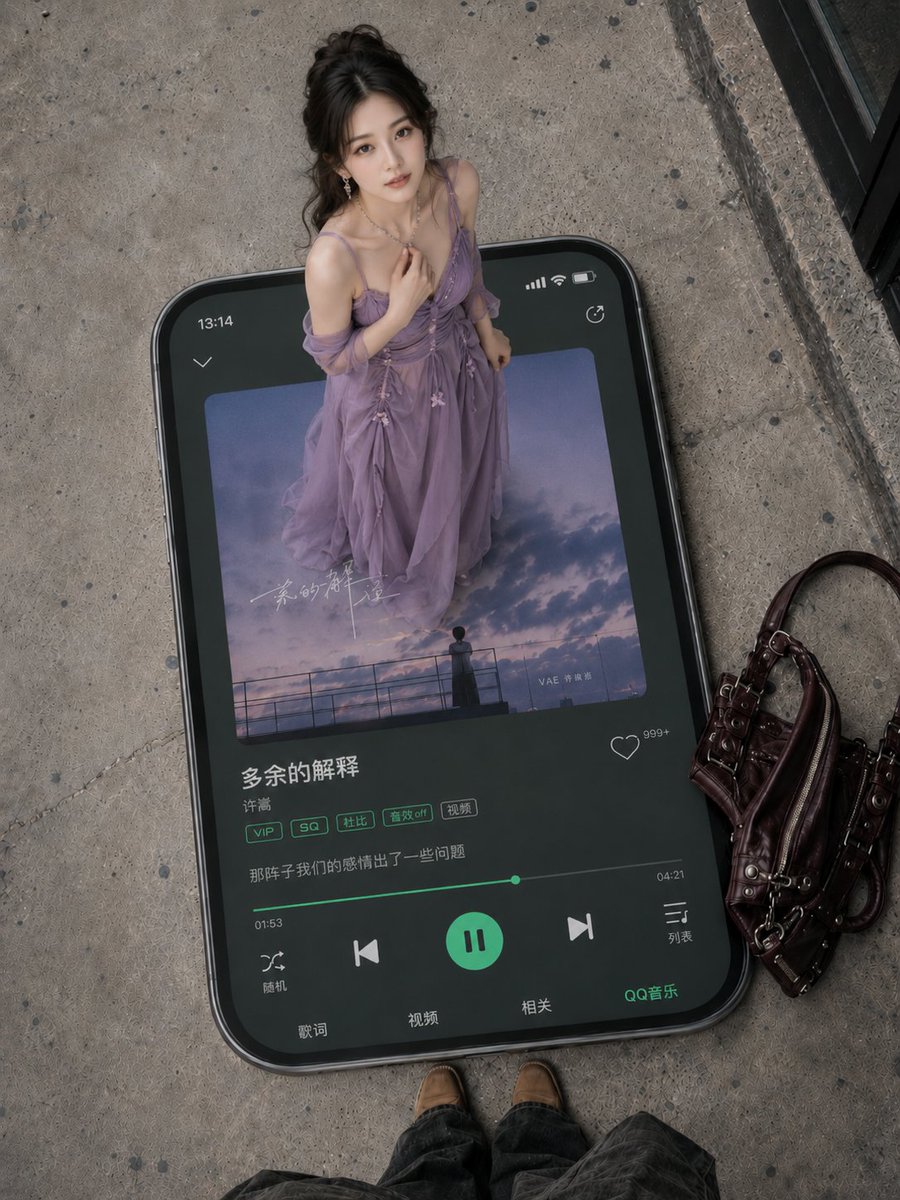 Female UI Cover Street Dreamy Elegant