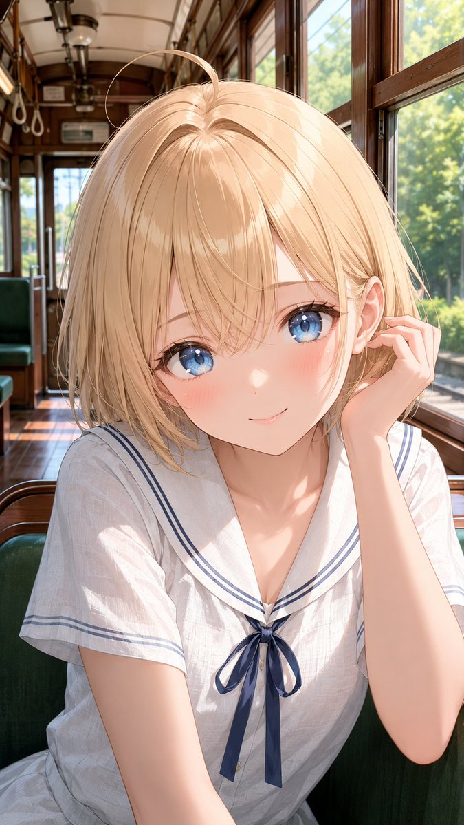 Girl anime illustration warm