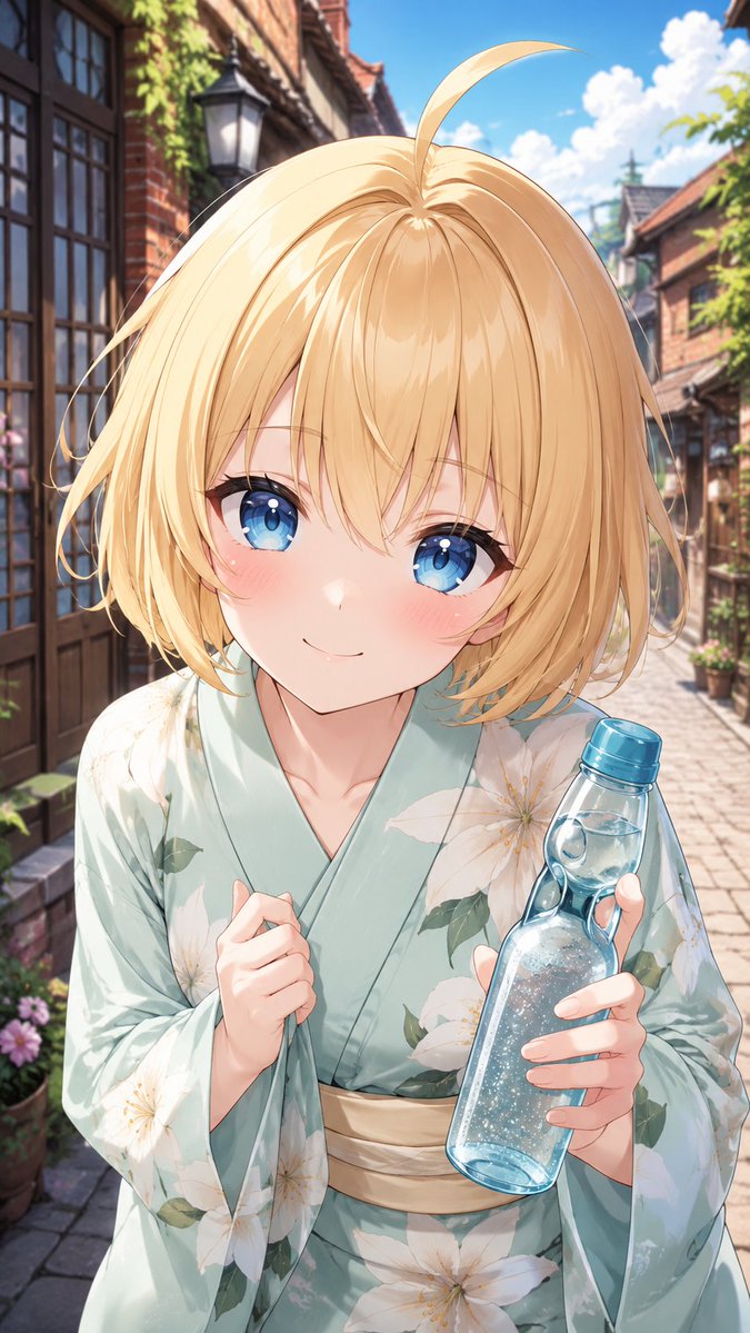 Woman anime illustration retro street