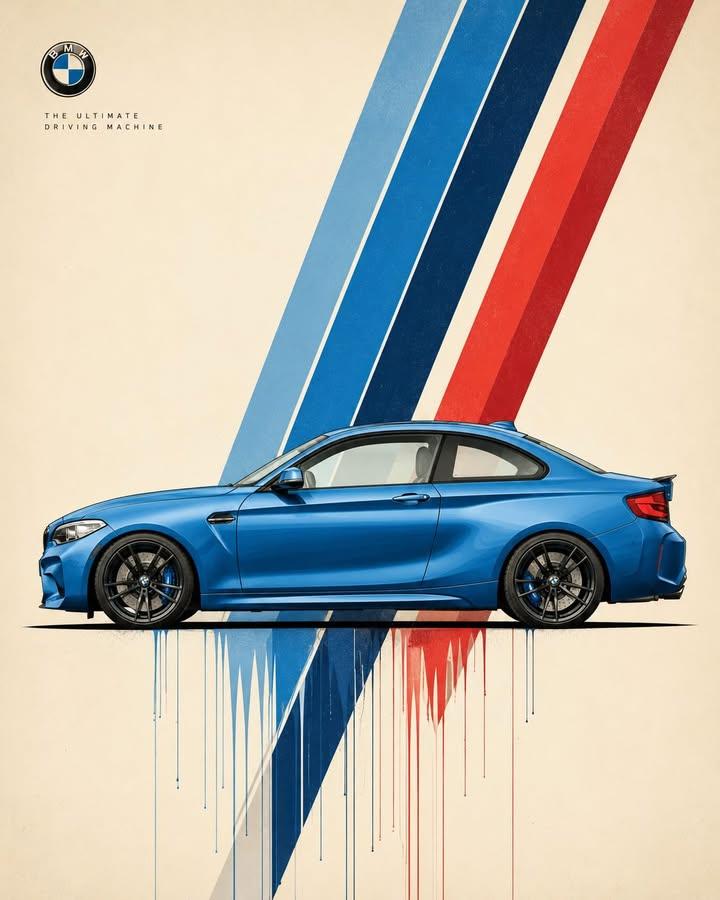 Car Poster Brand Warm