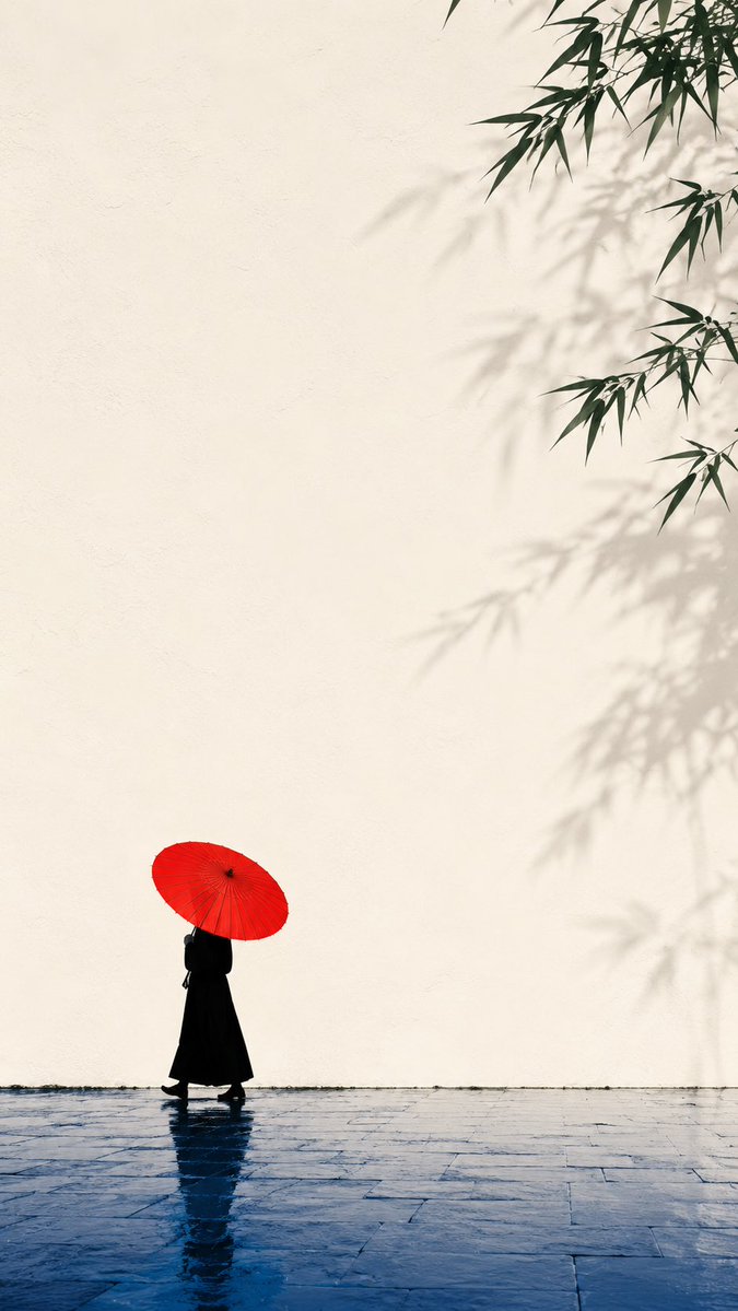 Oriental Zen minimalist poster