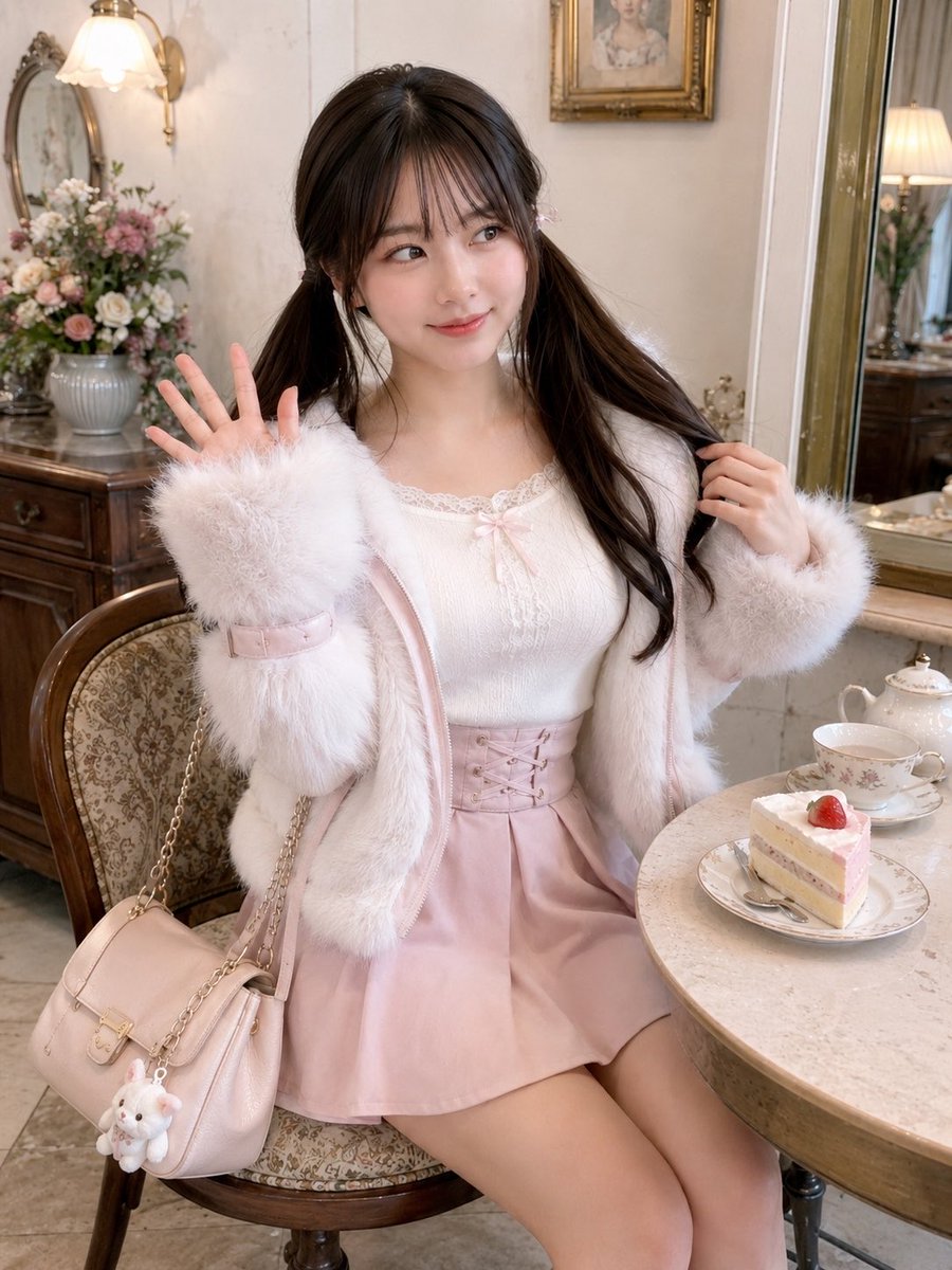 Portrait realistic retro dreamy cute