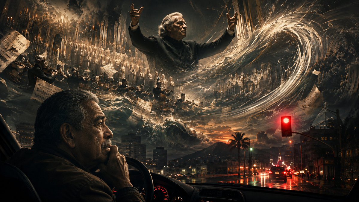 Car cinematic realistic rain city melancholic