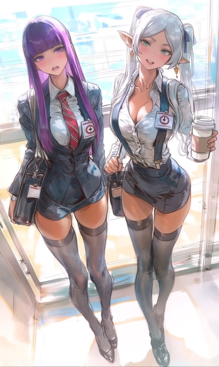 Female anime illustration station warm