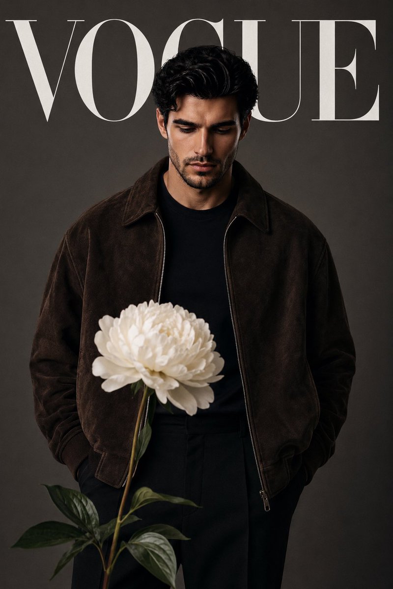 Luxury fashion magazine cover