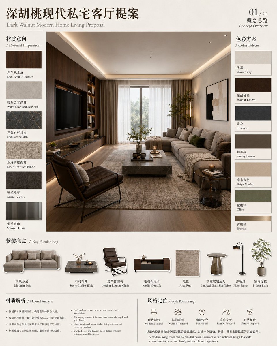 Interior design soft furnishing scheme collection