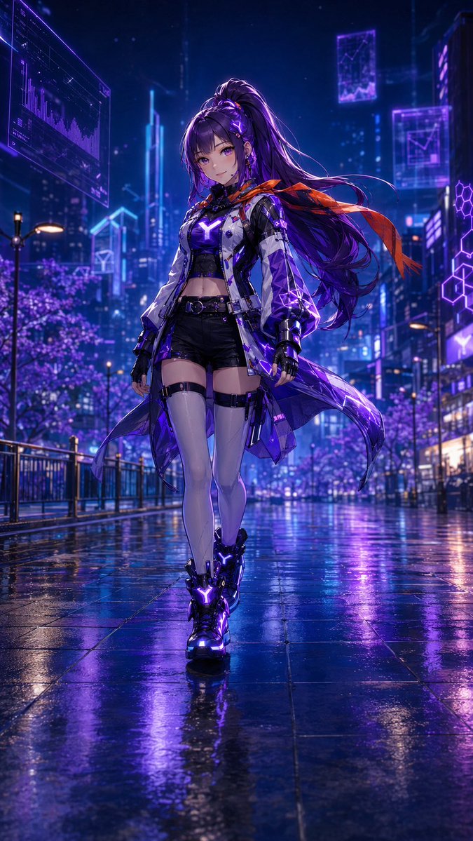 Character anime cinematic cyberpunk rain.