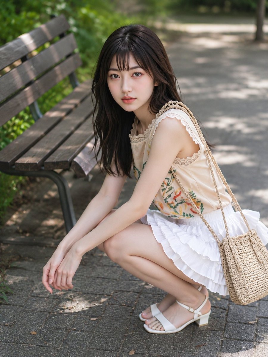 Portrait realistic outdoor melancholic