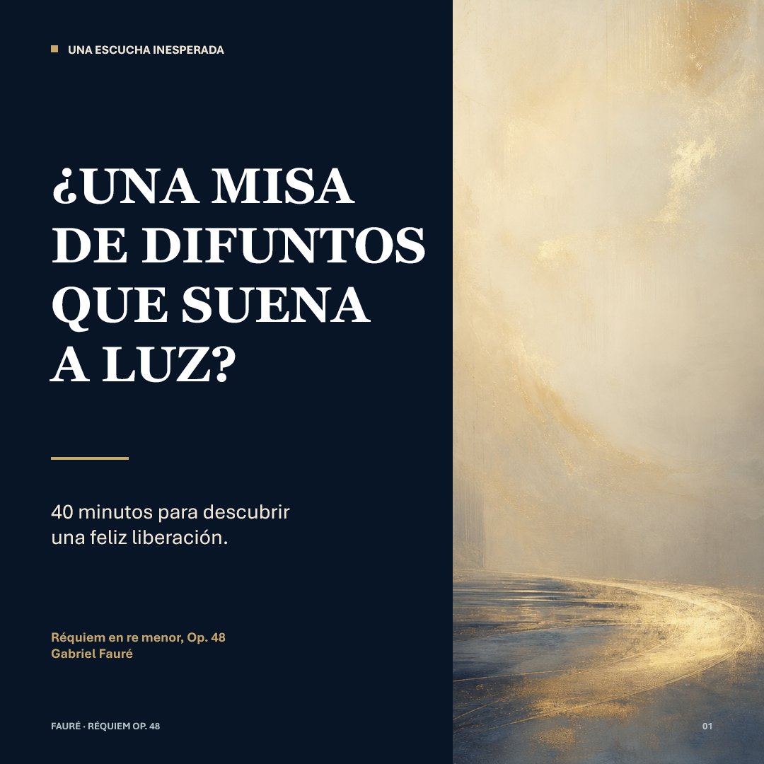 Fauré Requiem Light-and-Shadow Poster