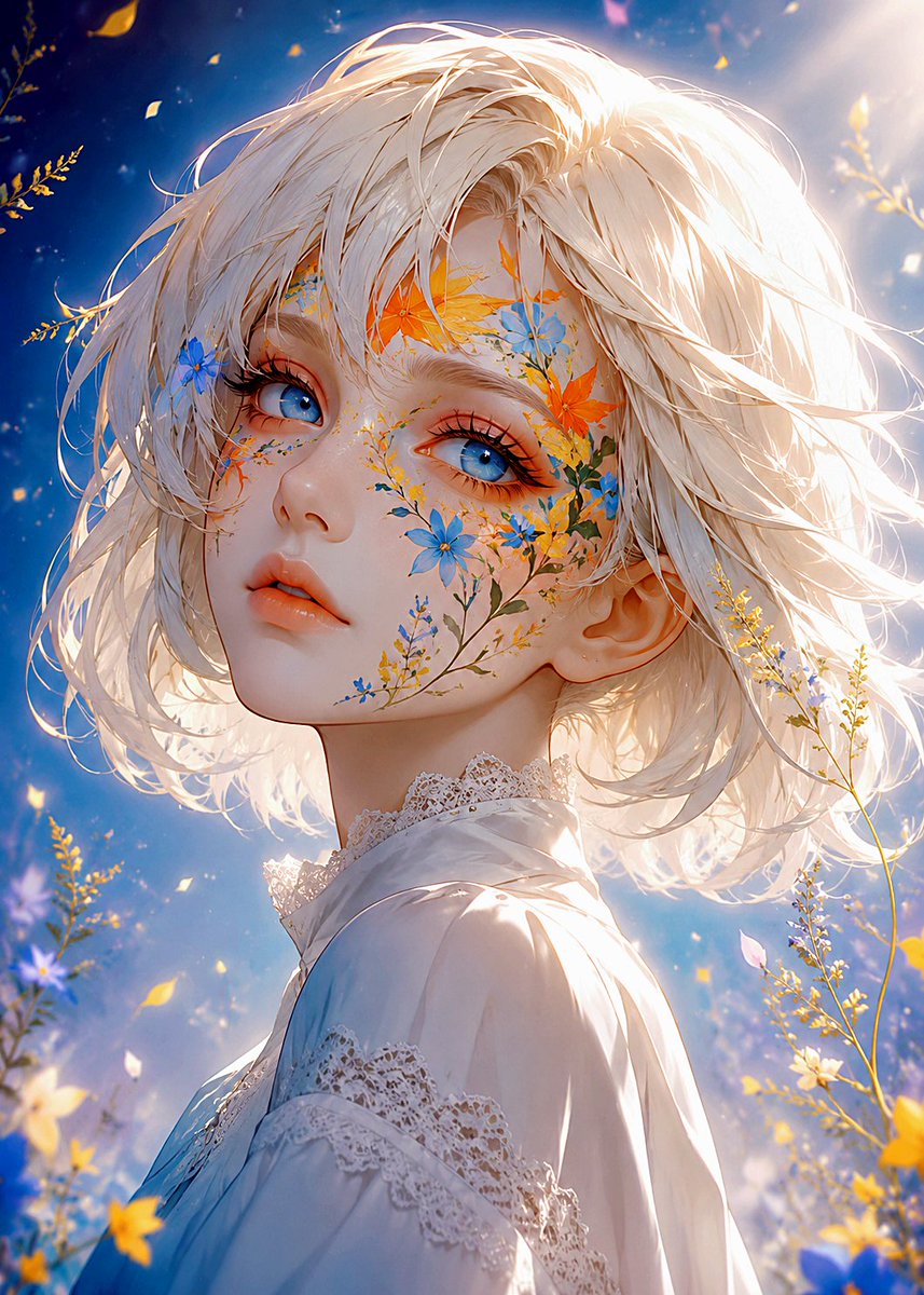 Anime portrait, dreamy, retro, elegant.