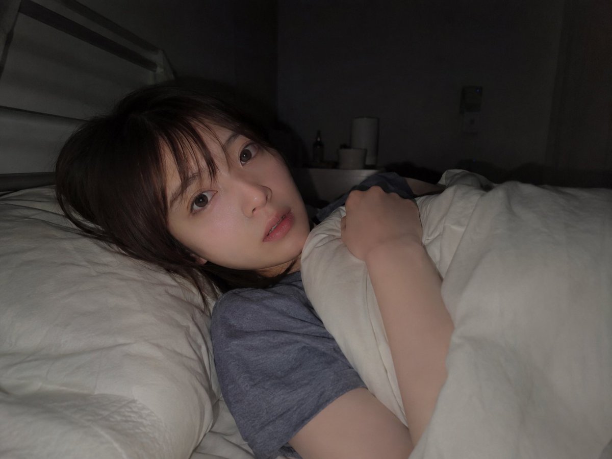 Woman bedroom night scene