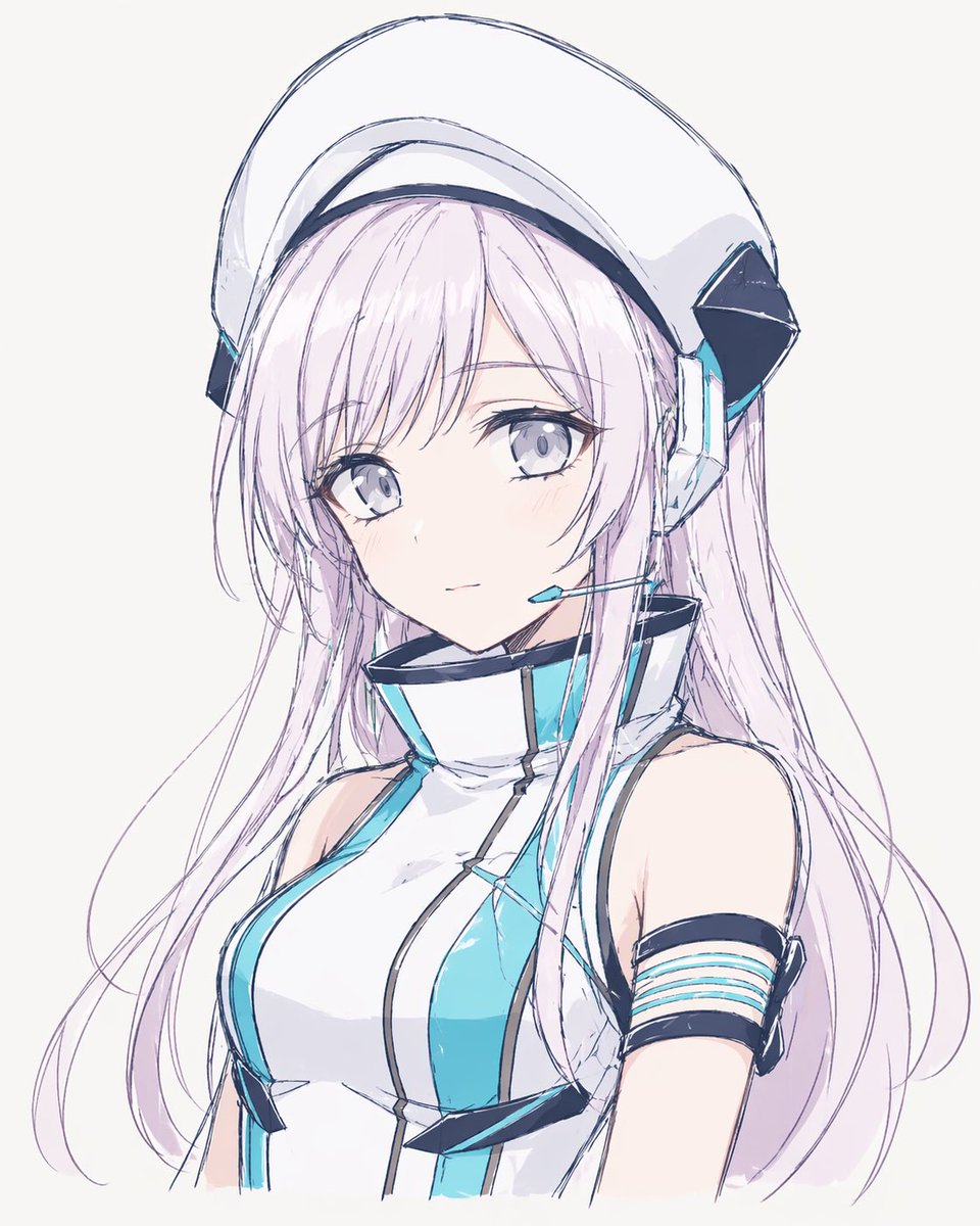 Portrait anime illustration futuristic elegant