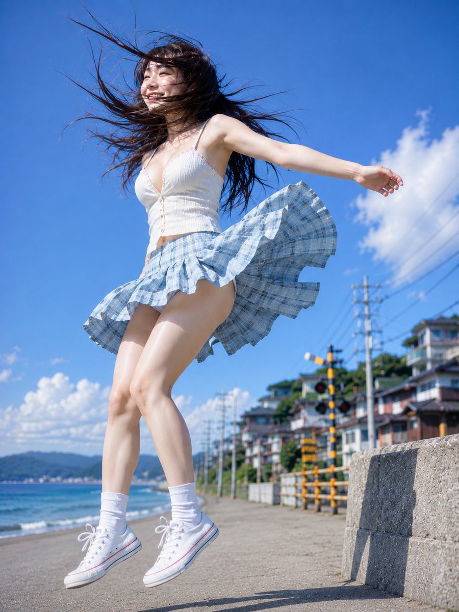 Female Realistic Logo Rain Mountain