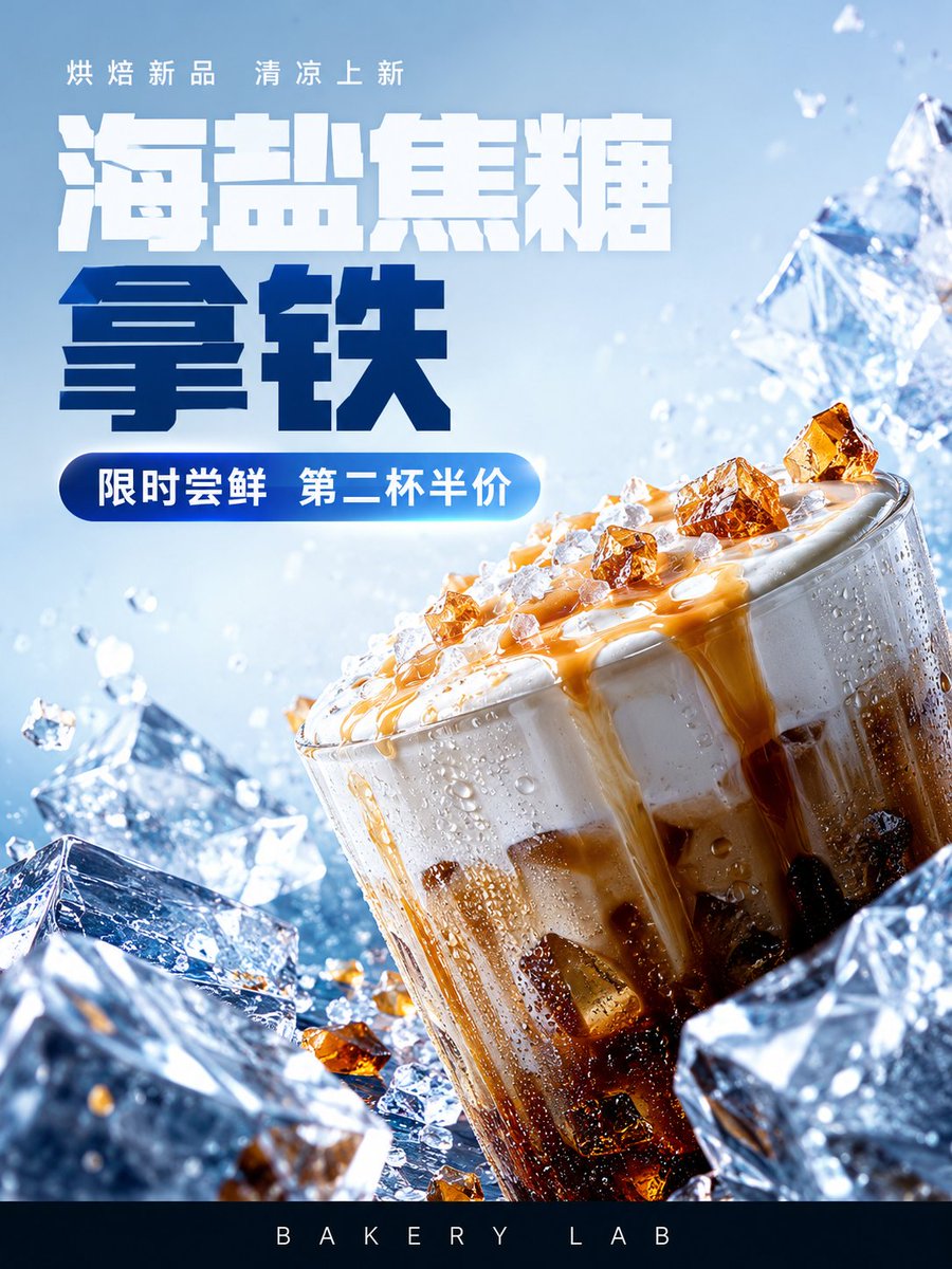 Sea Salt Caramel Latte Poster