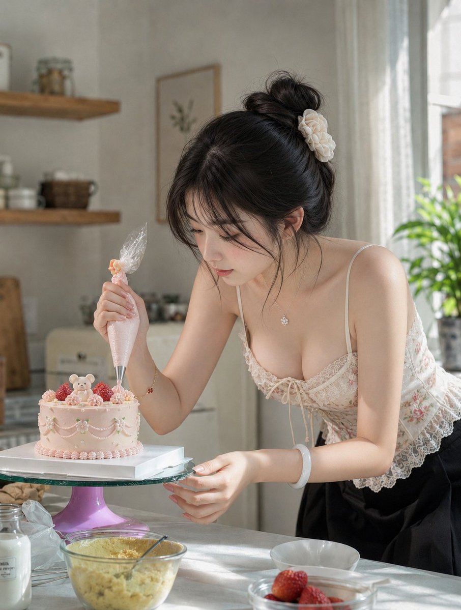 Woman indoor cool tone elegant