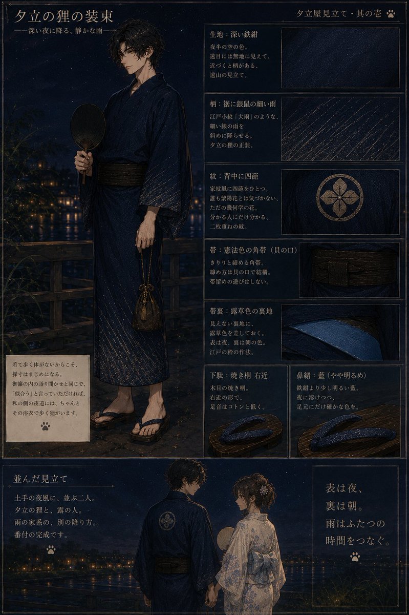 Male anime realistic dark night scene elegant