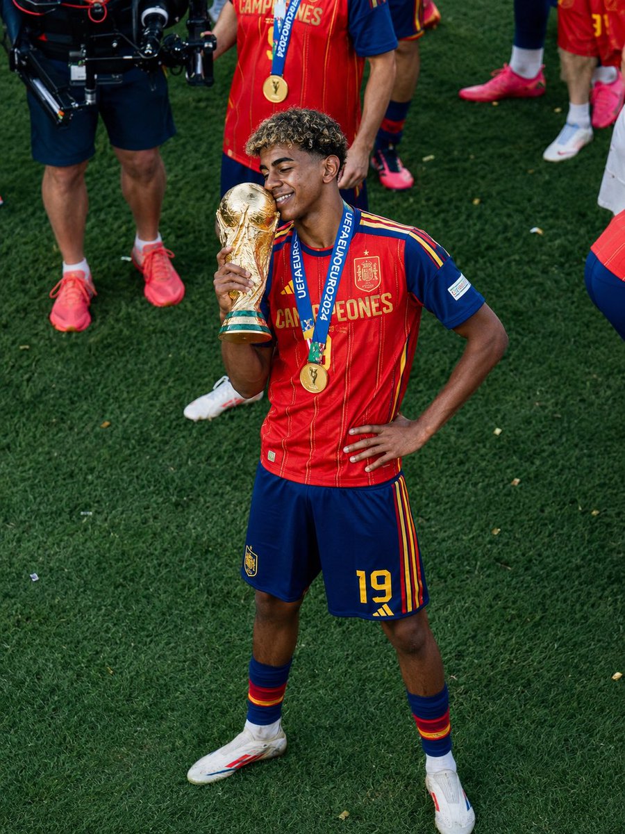 Soccer player championship celebration