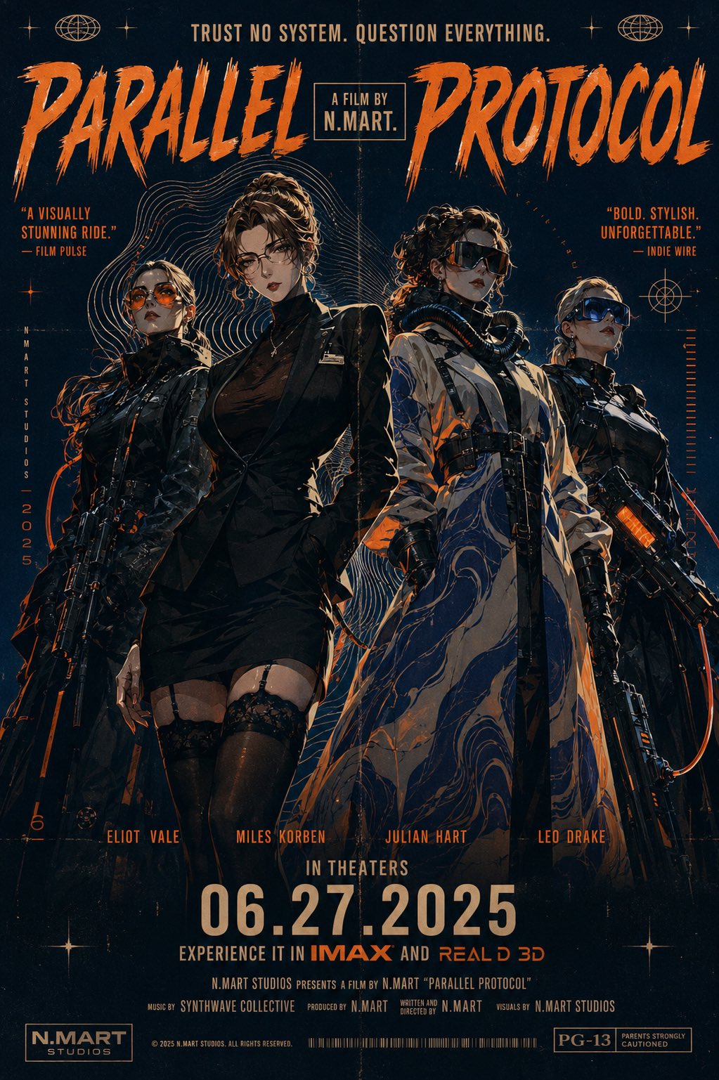 Character Poster Retro Cyberpunk Premium