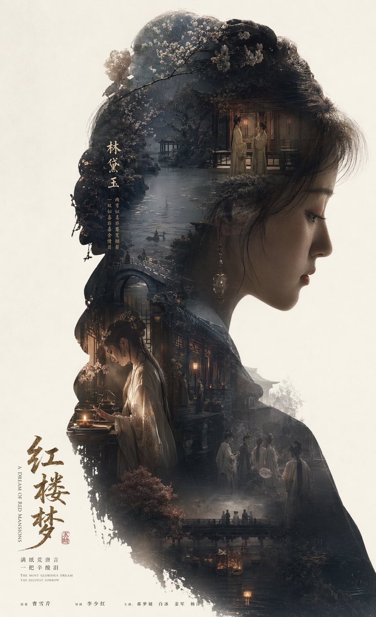 Character poster film cold tone elegant