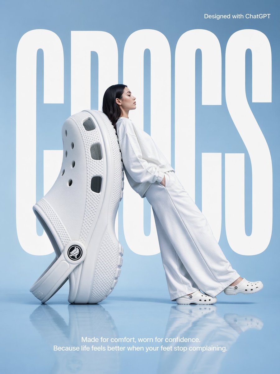 Surrealist fashion brand poster